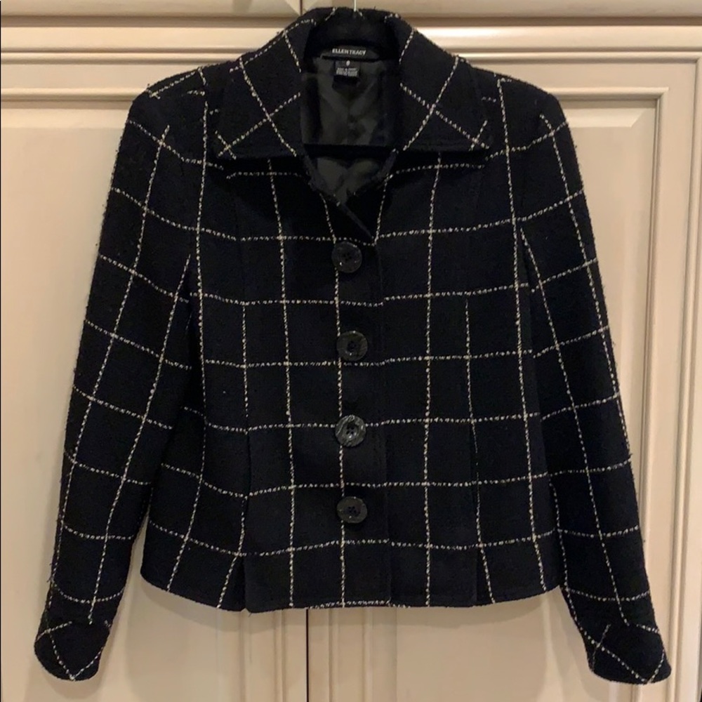 Ellen Tracy wool blend classic jacket
